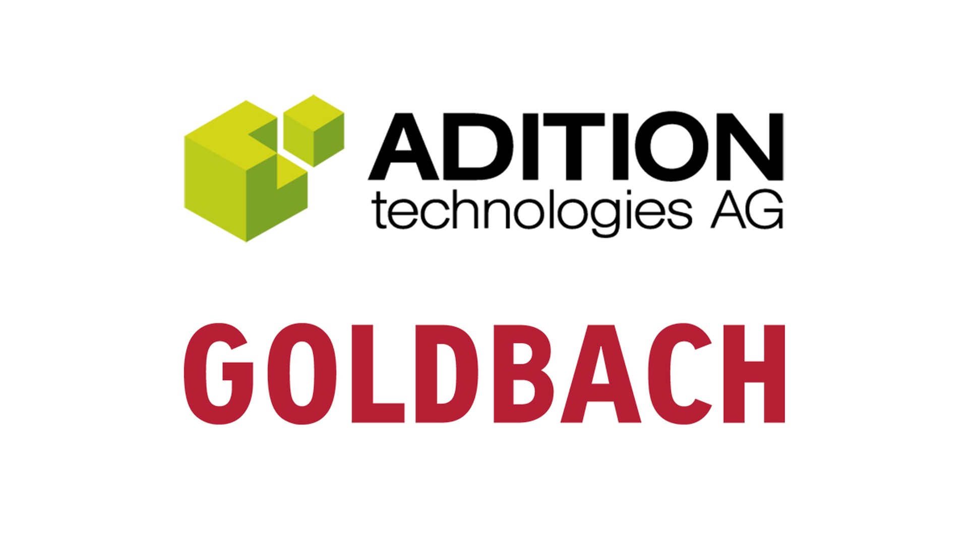 Logos von Adition technologies und Goldbach